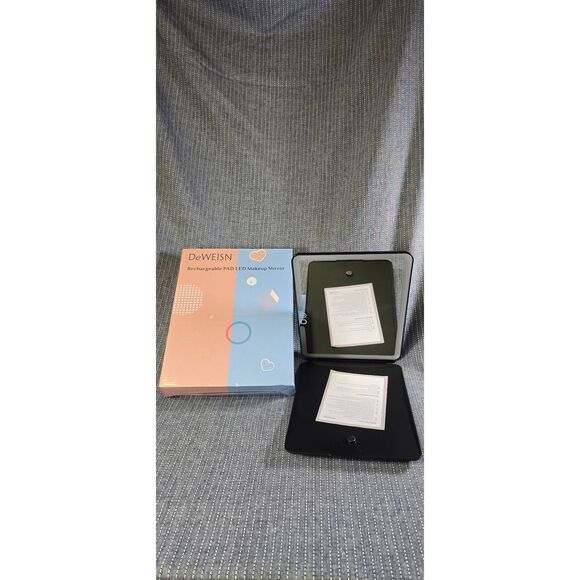 DeWEISN Rechargeable Pad LED Makeup Mirror - Picture 1 of 6